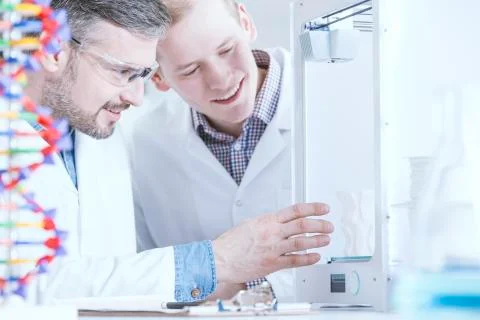 Prototype of modern printer Stock Photos