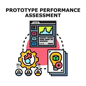 Prototype performance assessment for product development cycle 库存插图