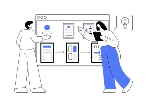 Prototype product abstract concept vector illustration. Stock Illustration