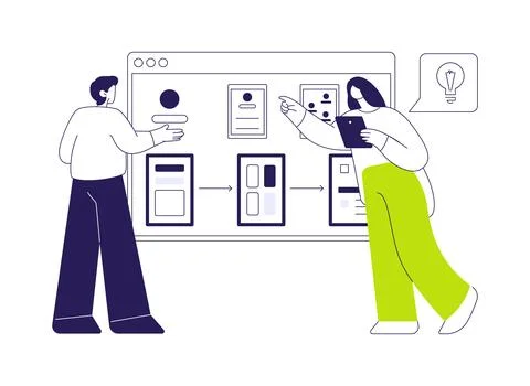 Prototype product abstract concept vector illustration. イラスト素材