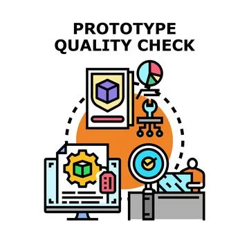 Prototype quality check and product development testing イラスト素材