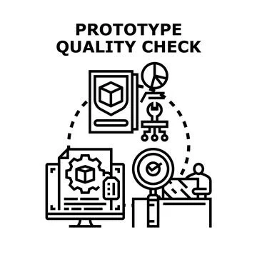 Prototype quality check and product development testing イラスト素材