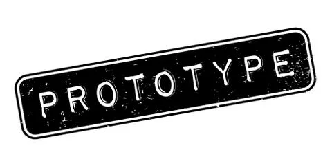 Prototype rubber stamp Illustrazione stock