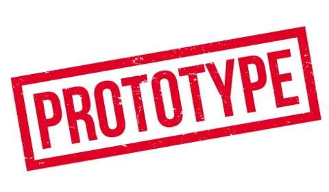 Prototype rubber stamp Stock Illustration