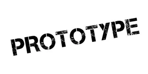 Prototype rubber stamp Stock Illustration
