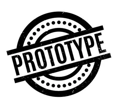 Prototype rubber stamp Stock Illustration