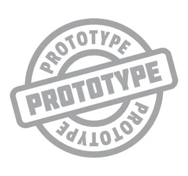 Prototype rubber stamp Stock Illustration