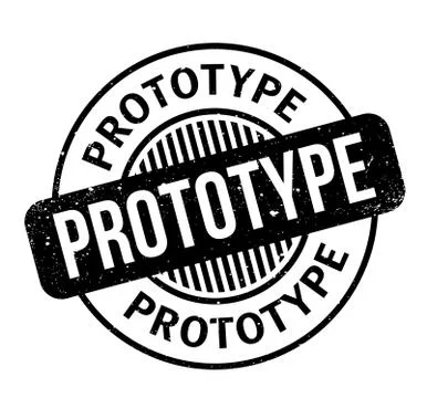 Prototype rubber stamp Stock Illustration