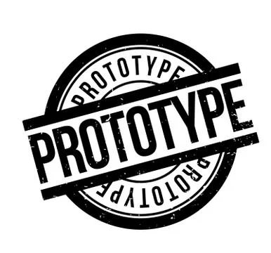 Prototype rubber stamp Stock Illustration
