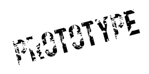 Prototype rubber stamp Stock Illustration