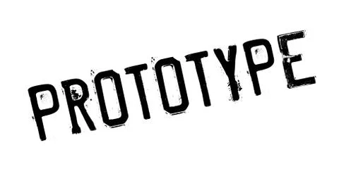 Prototype rubber stamp Stock Illustration