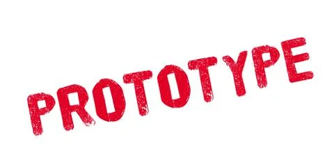 Prototype rubber stamp Stock Illustration
