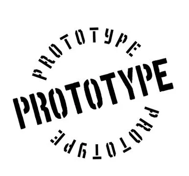 Prototype rubber stamp Stock Illustration