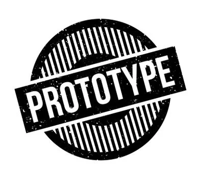 Prototype rubber stamp Stock Illustration