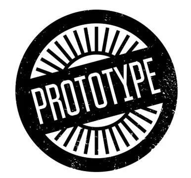 Prototype rubber stamp Stock Illustration