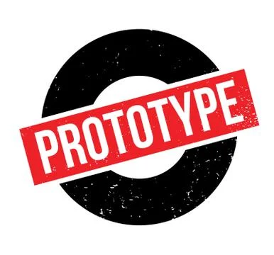 Prototype rubber stamp Stock Illustration
