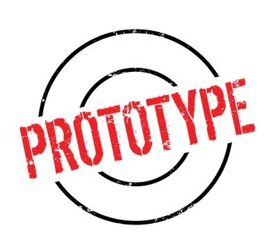 Prototype rubber stamp Illustrazione stock