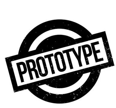 Prototype rubber stamp Stock Illustration