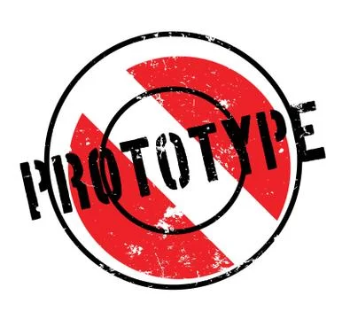 Prototype rubber stamp Stock Illustration