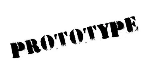 Prototype rubber stamp Stock Illustration
