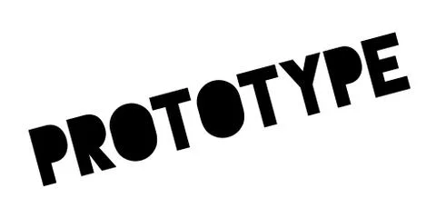 Prototype rubber stamp Stock Illustration
