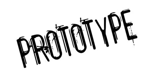 Prototype rubber stamp Stock Illustration