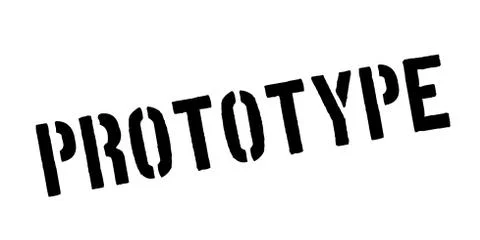 Prototype rubber stamp Stock Illustration