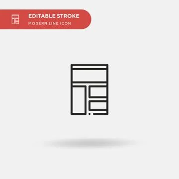 Prototype Simple vector icon. Illustration symbol design template for web mob Stock Illustration