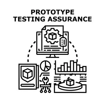 Prototype testing assurance evaluating product development quality イラスト素材