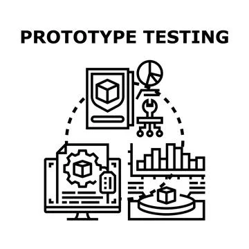 Prototype testing process for new product development イラスト素材