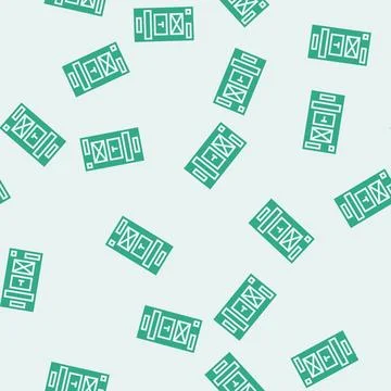 Prototype ux ui design glyph seamless pattern Stock Illustration