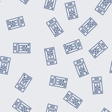 Prototype ux ui design line seamless pattern Stock Illustration
