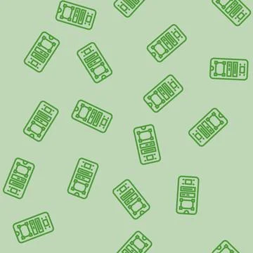 Prototype ux ui design line vector seamless pattern Stock Illustration