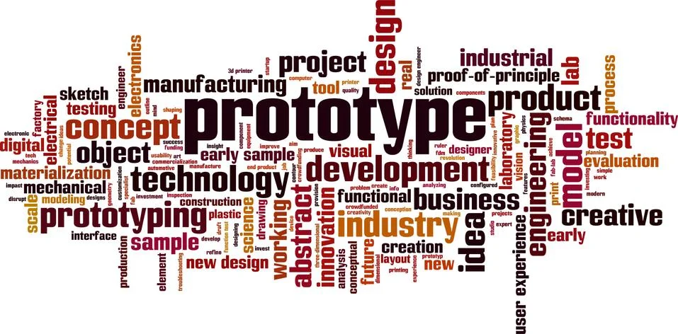 Prototype word cloud イラスト素材