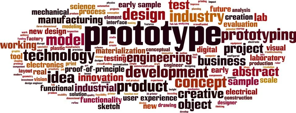 Prototype word cloud Stock Illustration