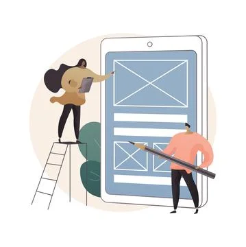 Prototyping abstract concept vector illustration. Stock Illustration