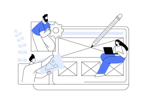 Prototyping abstract concept vector illustration. Stock Illustration