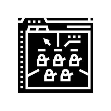 Prototyping game development glyph icon vector illustration Stock Illustration