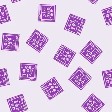 Prototyping game development glyph seamless pattern Stock Illustration