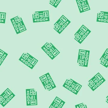 Prototyping game development glyph vector seamless pattern Stock Illustration