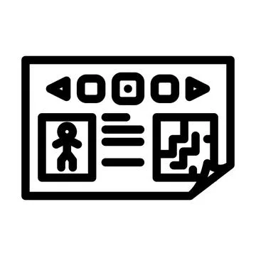 Prototyping game development line icon vector illustration イラスト素材