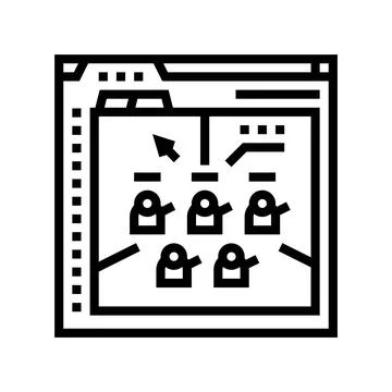 Prototyping game development line icon vector illustration Stock Illustration