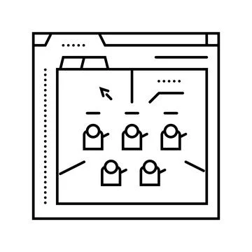 Prototyping game development line icon vector illustration Stock Illustration