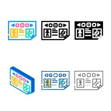 Prototyping game styles development color icon vector Illustrazione stock