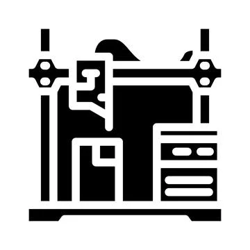 Prototyping manufacturing engineer glyph icon vector illustration Stock Illustration