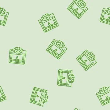 Prototyping manufacturing engineer line seamless pattern Stock Illustration