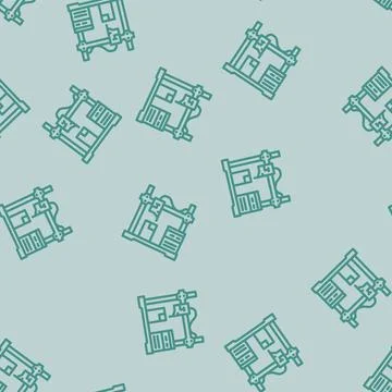 Prototyping manufacturing engineer line vector seamless pattern Stock Illustration