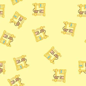 Prototyping manufacturing engineer vector seamless pattern Stock Illustration