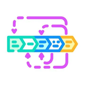 Prototyping phase analyst color icon vector illustration Stock Illustration