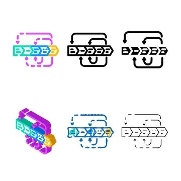 Prototyping phase analyst color icon variations vector Stock Illustration